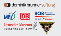 Unterstüzer: dominik brunner stiftung, MVV, DB, BOB, Deutsches Museum Verkehrszentrum